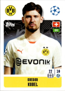 Gregor Kobel Borussia Dortmund samolepka Topps UEFA Champions League 2024/25 #126