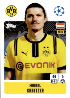 Marcel Sabitzer Borussia Dortmund samolepka Topps UEFA Champions League 2024/25 #130