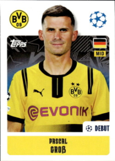 Pascal Gros Borussia Dortmund samolepka Topps UEFA Champions League 2024/25 #132