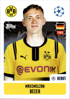 Maximilian Beier Borussia Dortmund samolepka Topps UEFA Champions League 2024/25 #135