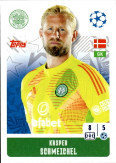 Kasper Schmeichel Celtic Glasgow samolepka Topps UEFA Champions League 2024/25 #138