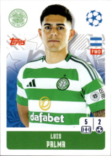 Luis Palma Celtic Glasgow samolepka Topps UEFA Champions League 2024/25 #145