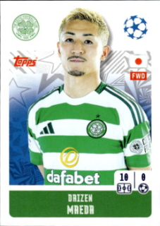 Daizen Maeda Celtic Glasgow samolepka Topps UEFA Champions League 2024/25 #146