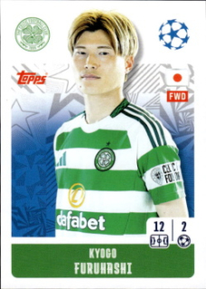 Kyogo Furuhashi Celtic Glasgow samolepka Topps UEFA Champions League 2024/25 #147