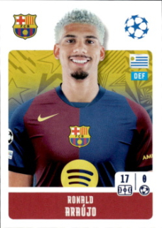 Ronald Araujo FC Barcelona samolepka Topps UEFA Champions League 2024/25 #162