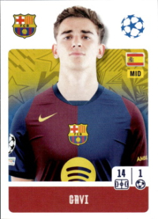 Gavi FC Barcelona samolepka Topps UEFA Champions League 2024/25 #168