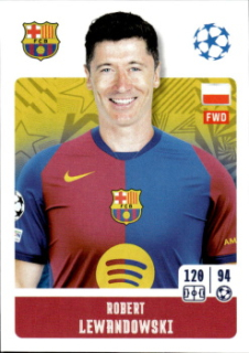 Robert Lewandowski FC Barcelona samolepka Topps UEFA Champions League 2024/25 #171