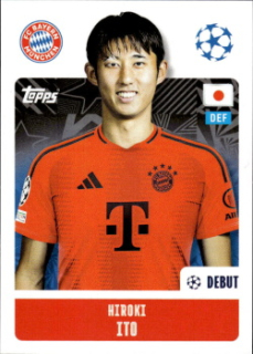 Hiroki Ito Bayern Munchen samolepka Topps UEFA Champions League 2024/25 #174