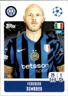 Federico Dimarco Internazionale Milano samolepka Topps UEFA Champions League 2024/25 #189