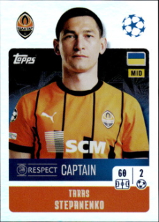 Taras Stepanenko Shakhtar Donetsk samolepka Topps UEFA Champions League 2024/25 Captain #197