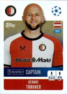 Gernot Trauner Feyenoord samolepka Topps UEFA Champions League 2024/25 Captain #209