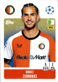 Ramiz Zerrouki Feyenoord samolepka Topps UEFA Champions League 2024/25 #214