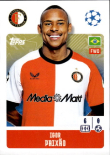 Igor Paixao Feyenoord samolepka Topps UEFA Champions League 2024/25 #219