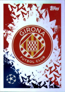 Club Logo Girona FC samolepka Topps UEFA Champions League 2024/25 #220