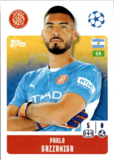 Paulo Gazzaniga Girona FC samolepka Topps UEFA Champions League 2024/25 #222