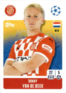 Donny Van De Beek Girona FC samolepka Topps UEFA Champions League 2024/25 #230