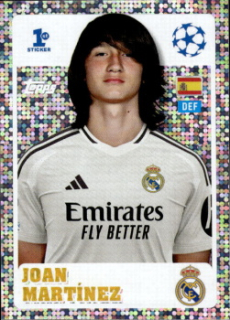 Joan Martinez Real Madrid samolepka Topps UEFA Champions League 2024/25 1st Sticker #235