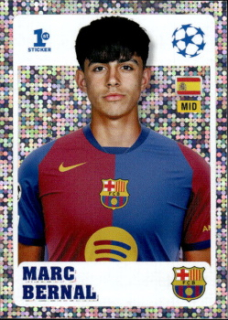 Marc Bernal FC Barcelona samolepka Topps UEFA Champions League 2024/25 1st Sticker #238