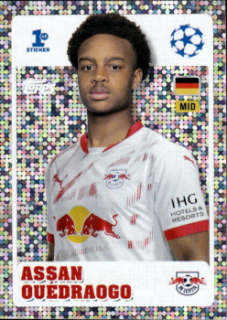 Assan Ouedraogo RB Leipzig samolepka Topps UEFA Champions League 2024/25 1st Sticker #245