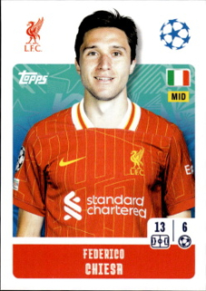 Federico Chiesa Liverpool samolepka Topps UEFA Champions League 2024/25 #267