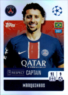 Marquinhos Paris Saint-Germain samolepka Topps UEFA Champions League 2024/25 Captain #284