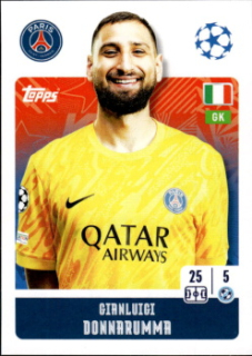 Gianluigi Donnarumma Paris Saint-Germain samolepka Topps UEFA Champions League 2024/25 #285