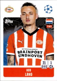 Noa Lang PSV Eindhoven samolepka Topps UEFA Champions League 2024/25 #306