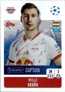 Willi Orban RB Leipzig samolepka Topps UEFA Champions League 2024/25 Captain #308