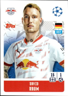 David Raum RB Leipzig samolepka Topps UEFA Champions League 2024/25 #312