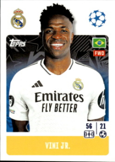 Vini Jr. Real Madrid samolepka Topps UEFA Champions League 2024/25 #330