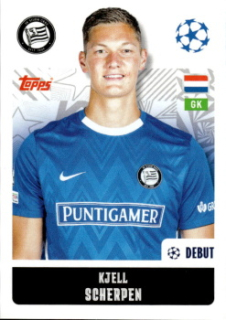 Kjell Scherpen SK Sturm Graz samolepka Topps UEFA Champions League 2024/25 #333