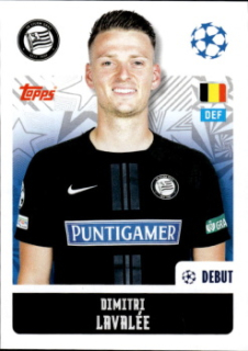 Dimitri Lavalee SK Sturm Graz samolepka Topps UEFA Champions League 2024/25 #335