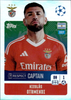 Nicolas Otamendi SL Benfica samolepka Topps UEFA Champions League 2024/25 Captain #344