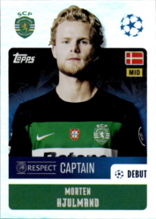 Morten Hjulmand Sporting CP samolepka Topps UEFA Champions League 2024/25 Captain #356