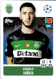 Goncalo Inacio Sporting CP samolepka Topps UEFA Champions League 2024/25 #358