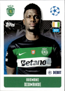 Ousmane Diomande Sporting CP samolepka Topps UEFA Champions League 2024/25 #359