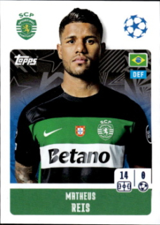 Matheus Reis Sporting CP samolepka Topps UEFA Champions League 2024/25 #360