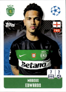 Marcus Edwards Sporting CP samolepka Topps UEFA Champions League 2024/25 #364