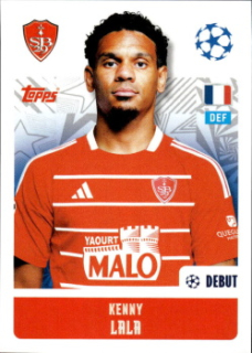 Kenny Lala Stade Brestois 29 samolepka Topps UEFA Champions League 2024/25 #370