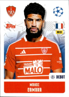 Mahdi Camara Stade Brestois 29 samolepka Topps UEFA Champions League 2024/25 #375