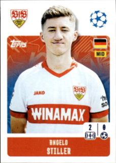 Angelo Stiller VfB Stuttgart samolepka Topps UEFA Champions League 2024/25 #385