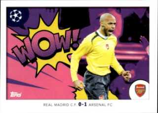 Thierry Henry Arsenal samolepka Topps UEFA Champions League 2024/25 Memories That Stick #396