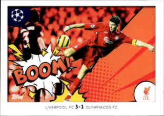 Steven Gerrard Liverpool samolepka Topps UEFA Champions League 2024/25 Memories That Stick #398