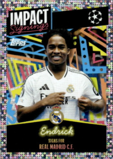 Endrick Real Madrid samolepka Topps UEFA Champions League 2024/25 Impact Signings #403