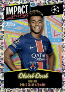 Desire Doue Paris Saint-Germain samolepka Topps UEFA Champions League 2024/25 Impact Signings #408