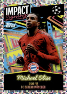 Michael Olise Bayern Munchen samolepka Topps UEFA Champions League 2024/25 Impact Signings #413