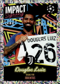 Douglas Luiz Juventus FC samolepka Topps UEFA Champions League 2024/25 Impact Signings #415