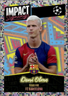 Dani Olmo FC Barcelona samolepka Topps UEFA Champions League 2024/25 Impact Signings #416