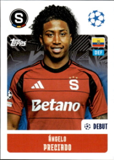 Angelo Preciado Sparta Praha samolepka Topps UEFA Champions League 2024/25 #425