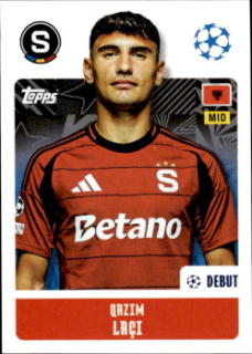 Qazim Laci Sparta Praha samolepka Topps UEFA Champions League 2024/25 #427